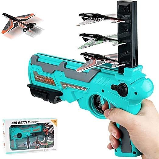 Catapult Plane Toy Gun Air Battle One-Click Ejection Model Airplane Launcher Toy