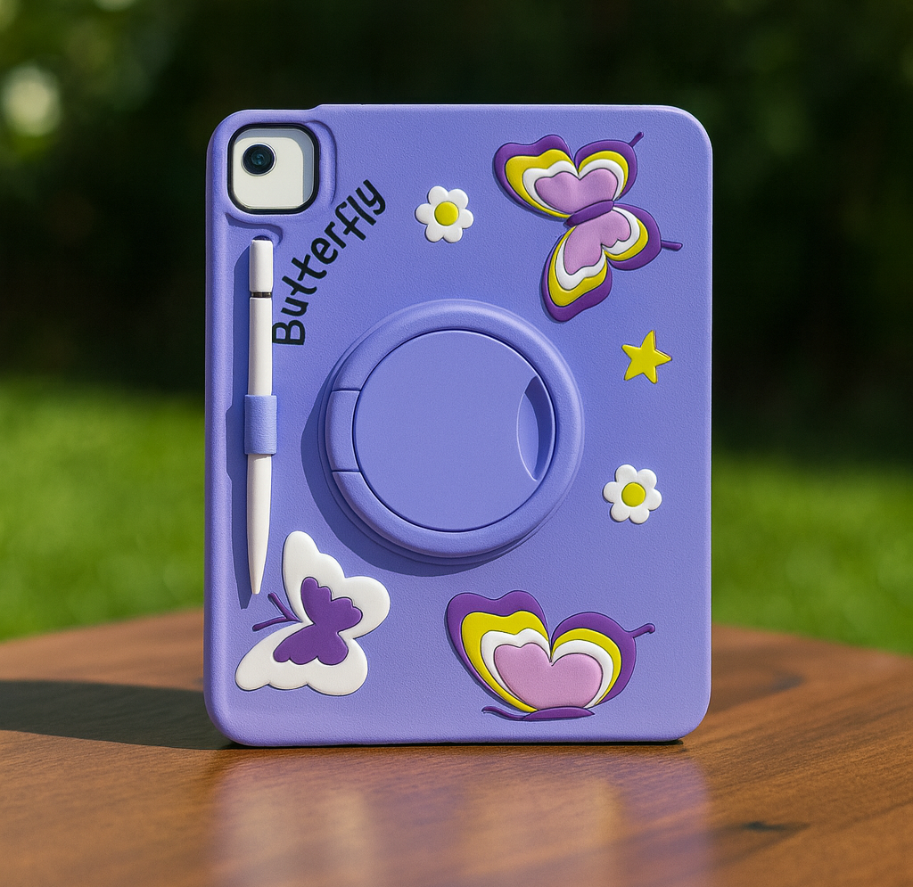 Cute Cartoon iPad Protective Case with Stand