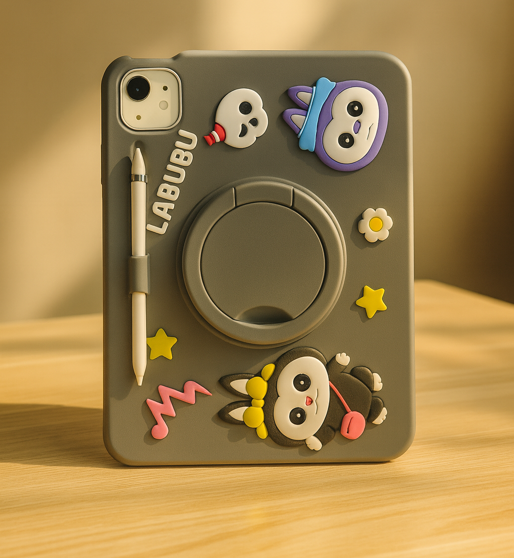 Cute Cartoon iPad Protective Case with Stand
