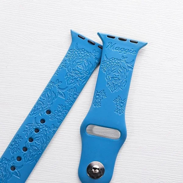 Designer Silicone Watch Strap