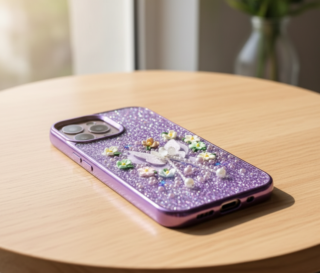 Luxury 3D Glitter Butterfly Phone iPhone Case