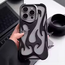 Blazing Flame Metal iPhone Case