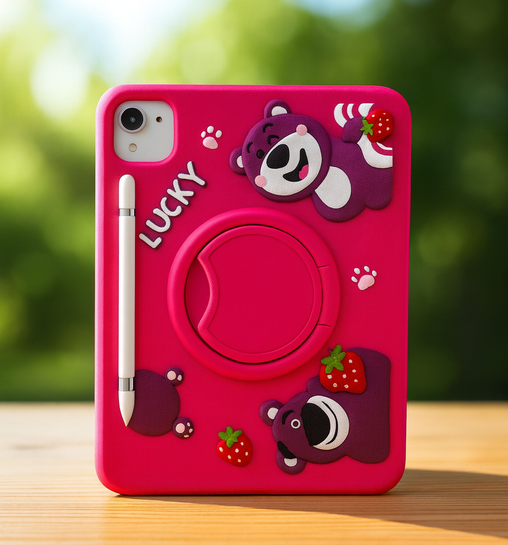 Cute Cartoon iPad Protective Case with Stand
