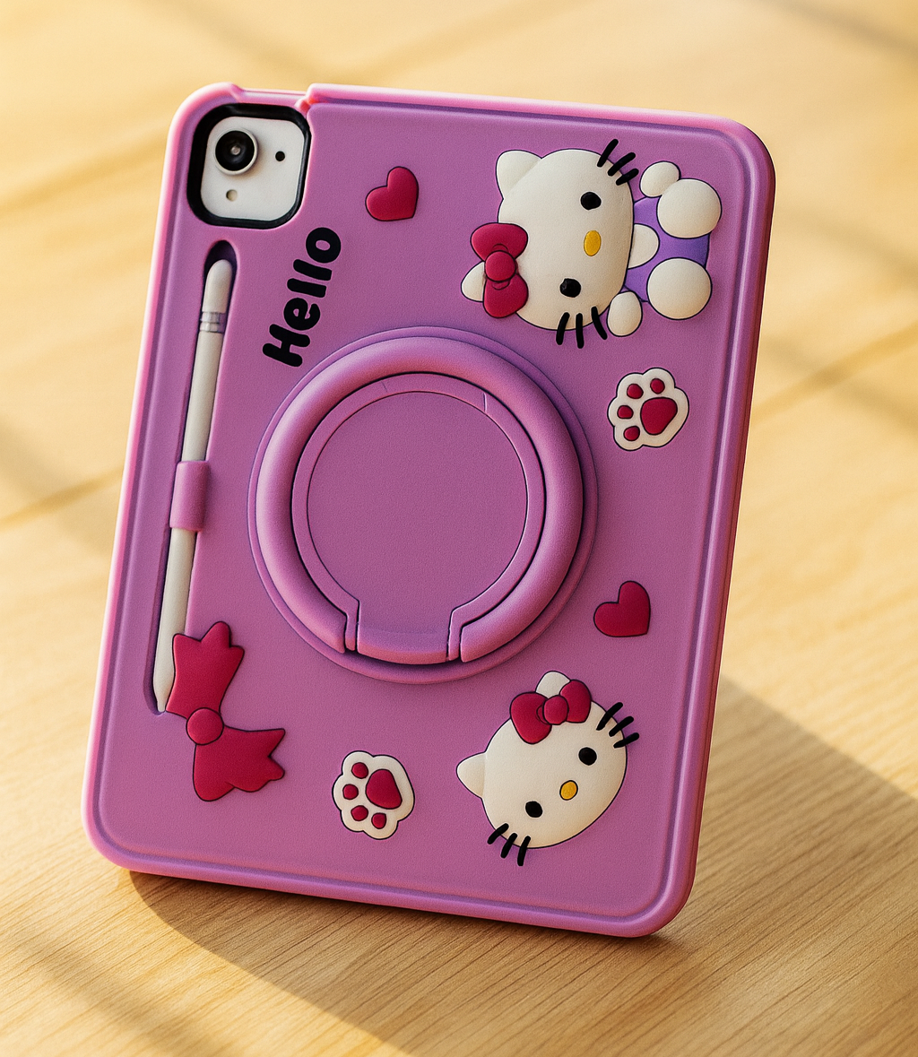 Cute Cartoon iPad Protective Case with Stand