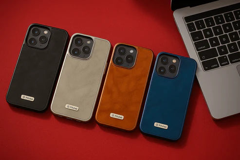 Leather-Texture Protective iPhone Case