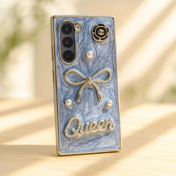 Luxury 3D Bow & Pearl Case