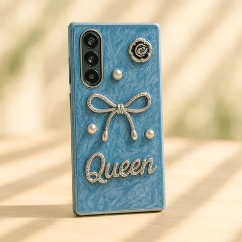 Luxury 3D Bow & Pearl Case