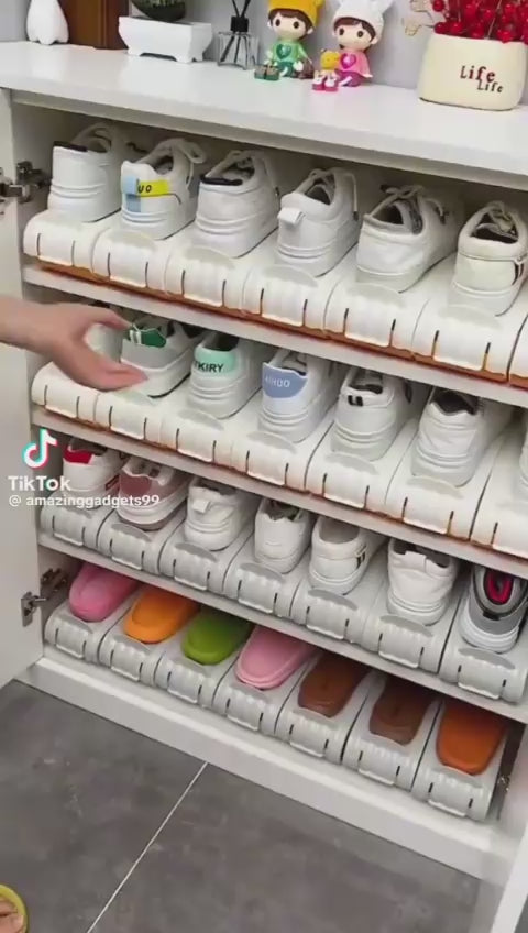 Height Adjustable Shoe Rack
