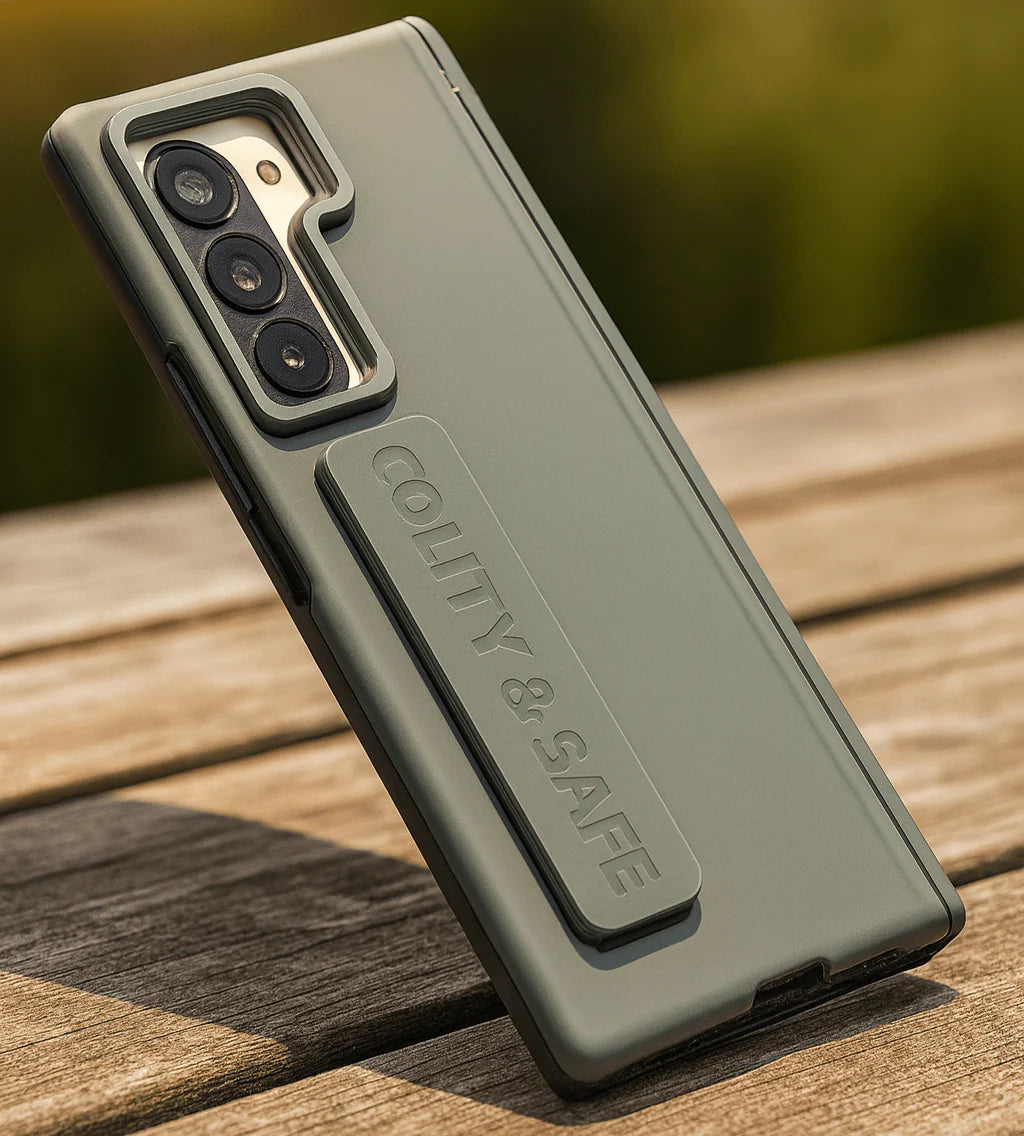 Matte Hinge‑Kickstand Case