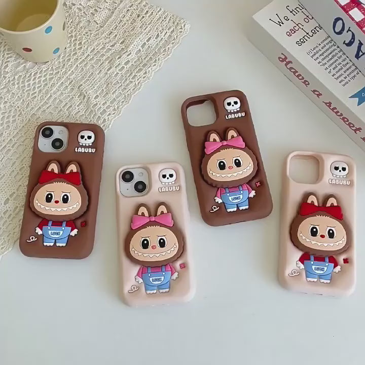 Labubu - 3D Cartoon Silicone iPhone Case